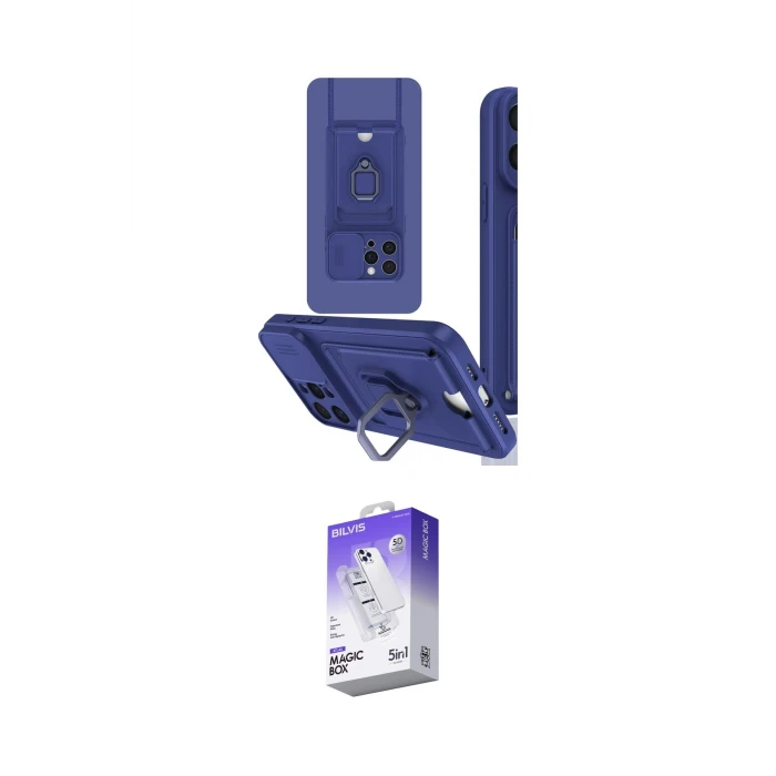 ieg™ iPhone 15 Pro Max Kılıf Vadi Form Prime - Siyah Bilvis 5in1 3D Magic Cam Ekran Koruyucu