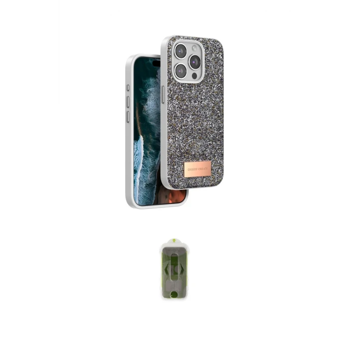 ieg™ iPhone 15 Pro Max Kılıf Vadi Klasik Serisi - Siyah Joko Magic 5D Hayalet Cam