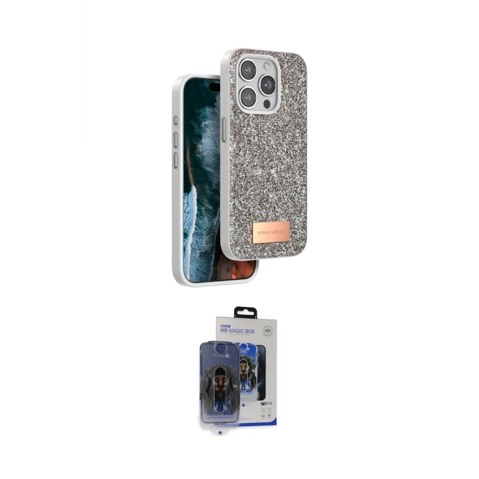 ieg™ iPhone 15 Pro Max Kılıf Vadi Klasik Serisi - Siyah Vanessa Magic Cam