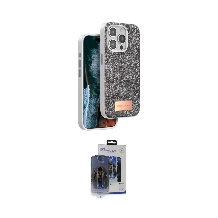 ieg™ iPhone 15 Pro Max Kılıf Vadi Klasik Serisi - Siyah Vanessa Magic Cam