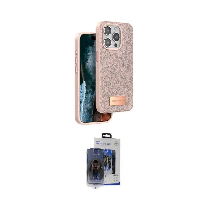 ieg™ iPhone 15 Pro Max Kılıf Vadi Klasik Serisi - Siyah Vanessa Magic Cam