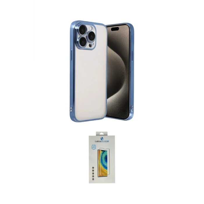 ieg™ iPhone 15 Pro Max Kılıf Vadi Minimal - Siyah Polymer Nano Ekran Koruyucu