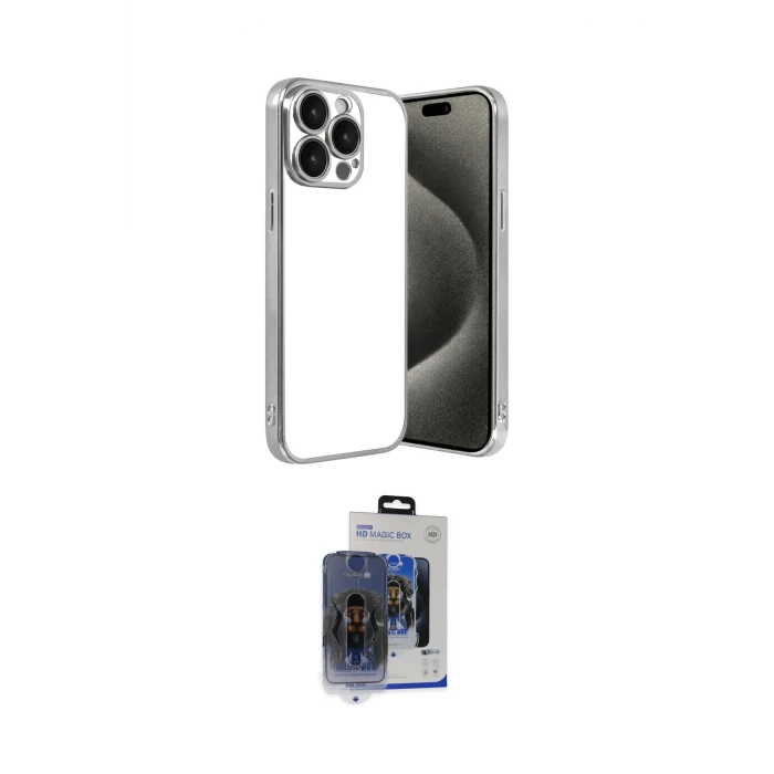 ieg™ iPhone 15 Pro Max Kılıf Vadi Minimal - Siyah Vanessa Magic Cam