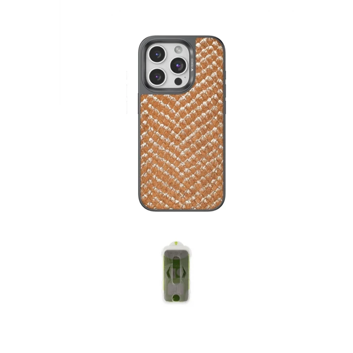 ieg™ iPhone 15 Pro Max Kılıf Vadi Özel Seri - Siyah Joko Magic 5D Hayalet Cam