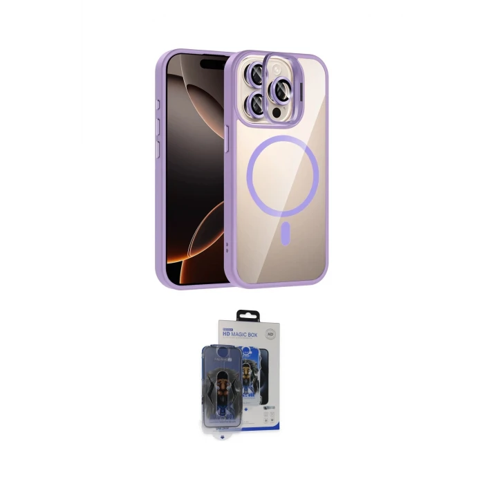 ieg™ iPhone 15 Pro Max Kılıf Yadigar Asil Koleksiyonu - Siyah Vanessa Magic Cam