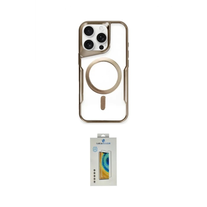 ieg™ iPhone 15 Pro Max Kılıf Yadigar Klasik Özel Seri - Siyah Polymer Nano Ekran Koruyucu