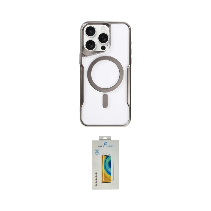 ieg™ iPhone 15 Pro Max Kılıf Yadigar Klasik Özel Seri - Siyah Polymer Nano Ekran Koruyucu