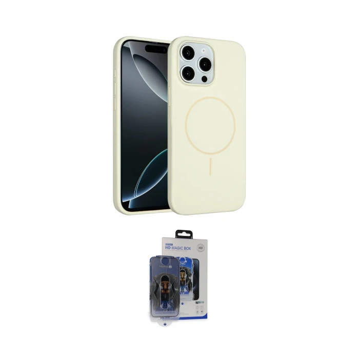 ieg™ iPhone 15 Pro Max Kılıf Yankı Form Serisi - Siyah Vanessa Magic Cam