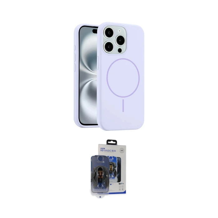 ieg™ iPhone 15 Pro Max Kılıf Yankı Form Serisi - Siyah Vanessa Magic Cam