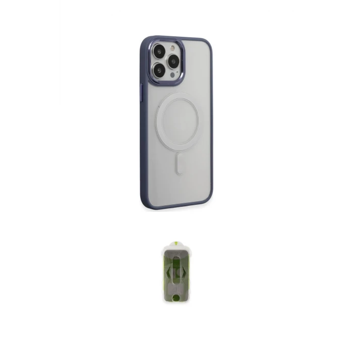 ieg™ iPhone 15 Pro Max Kılıf Yankı Işık Özel Seri - Siyah Joko Magic 5D Hayalet Cam