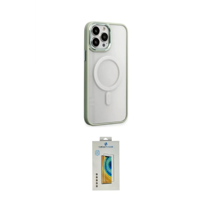 ieg™ iPhone 15 Pro Max Kılıf Yankı Işık Özel Seri - Siyah Polymer Nano Ekran Koruyucu