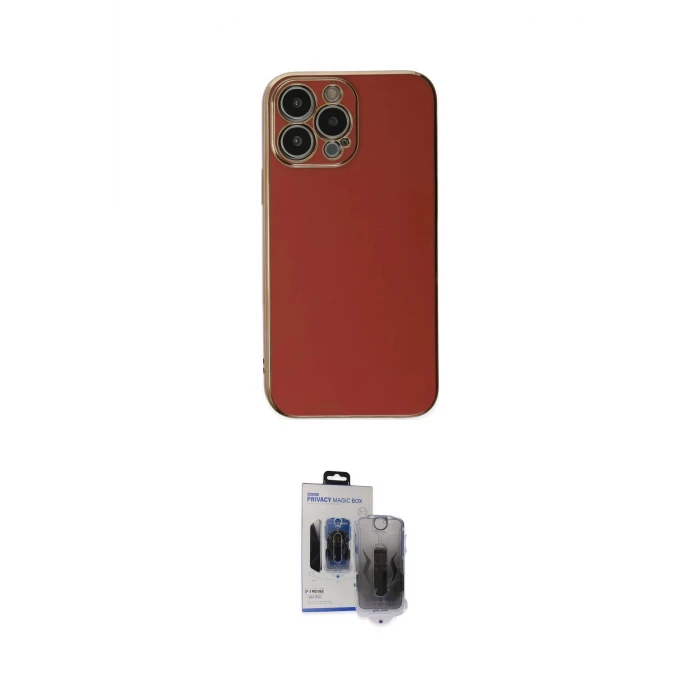 ieg™ iPhone 15 Pro Max Kılıf Yankı Serisi - Siyah Vanessa Magic Hayalet Cam