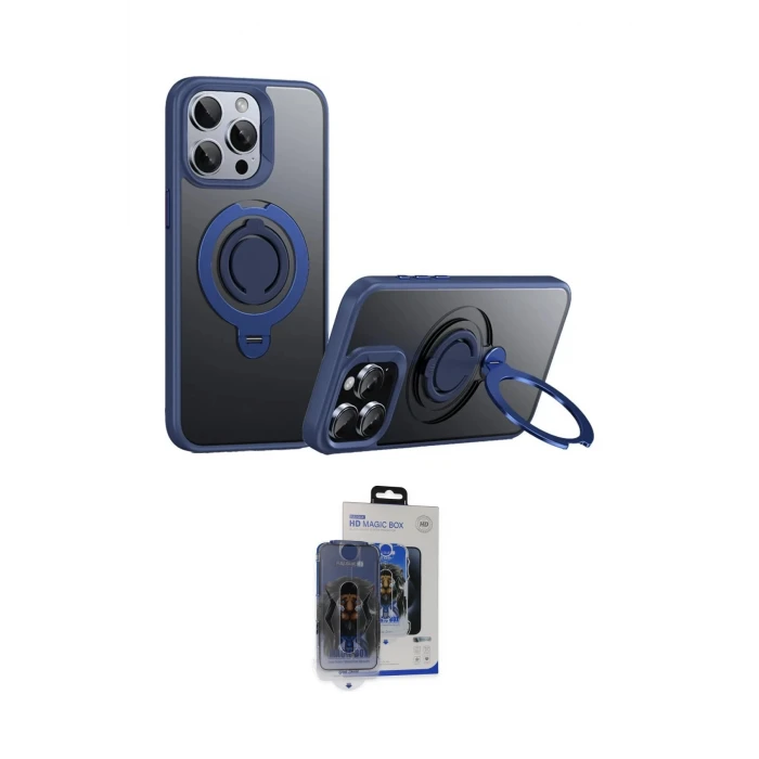 ieg™ iPhone 15 Pro Max Kılıf Zirve Çizgi Prime - Siyah Vanessa Magic Cam