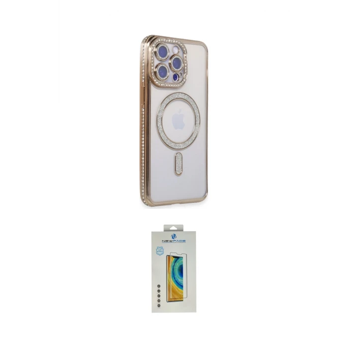 ieg™ iPhone 15 Pro Max Kılıf Zirve Doku Prime - Siyah Polymer Nano Ekran Koruyucu