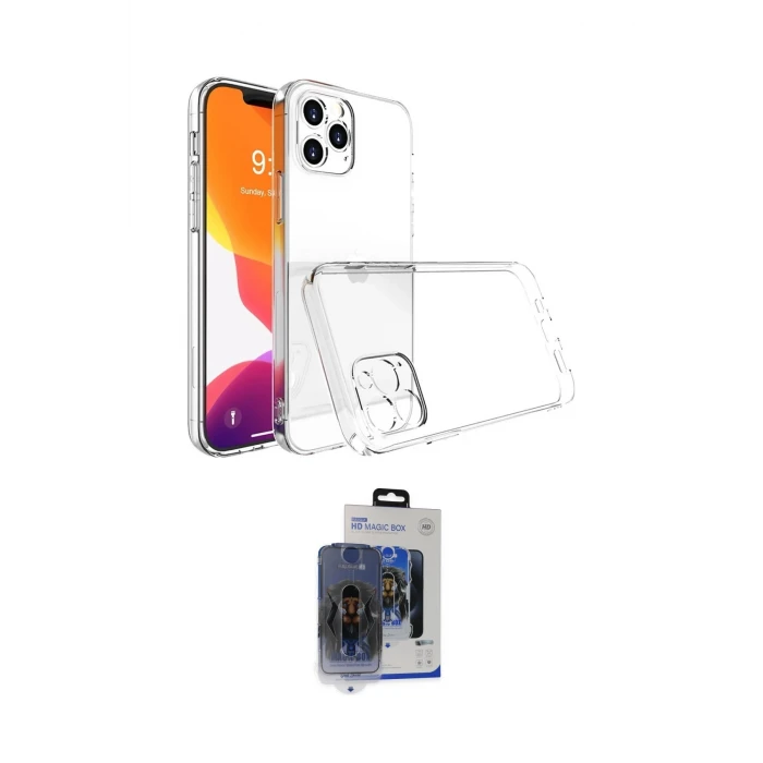 ieg™ iPhone 15 Pro Max Kılıf Zirve Doku - Siyah Vanessa Magic Cam