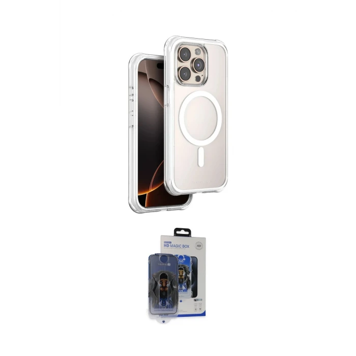 ieg™ iPhone 15 Pro Max Kılıf Zirve Klasik Prime - Siyah Vanessa Magic Cam