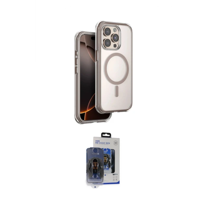 ieg™ iPhone 15 Pro Max Kılıf Zirve Klasik Prime - Siyah Vanessa Magic Cam