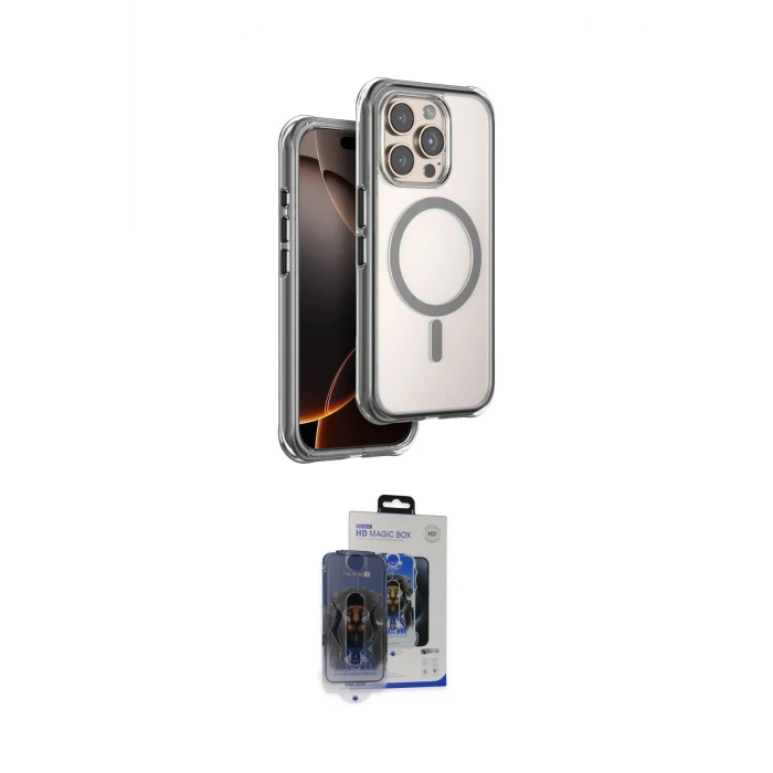 ieg™ iPhone 15 Pro Max Kılıf Zirve Klasik Prime - Siyah Vanessa Magic Cam