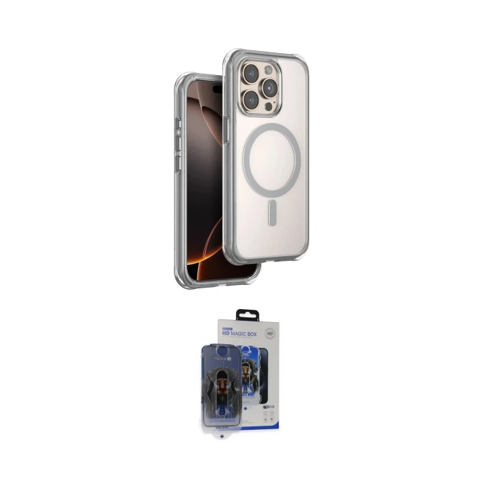 ieg™ iPhone 15 Pro Max Kılıf Zirve Klasik Prime - Siyah Vanessa Magic Cam