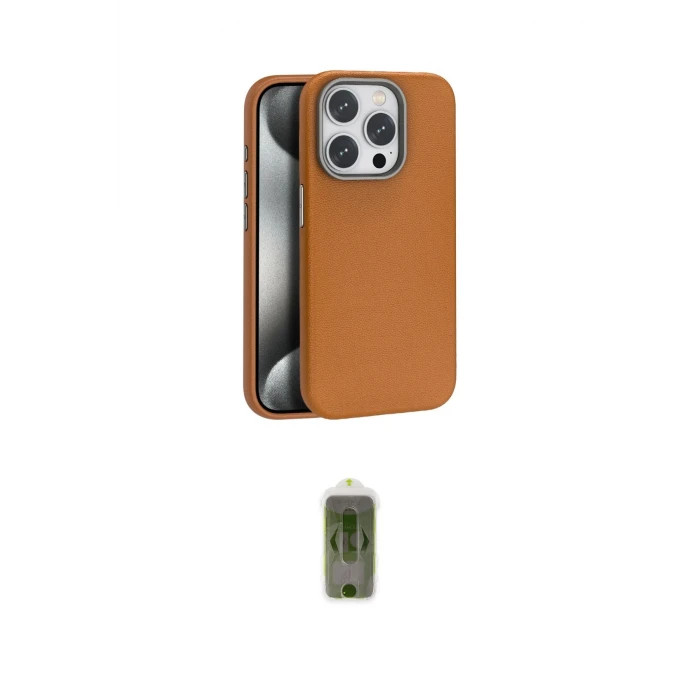 ieg™ iPhone 15 Pro Max Kılıf Zirve Modern Prime - Siyah Joko Magic 5D Hayalet Cam