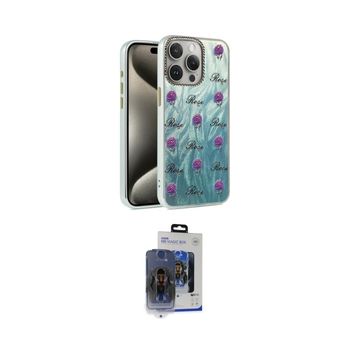 ieg™ iPhone 15 Pro Max Kılıf Zirve Modern Prime - Siyah Vanessa Magic Cam