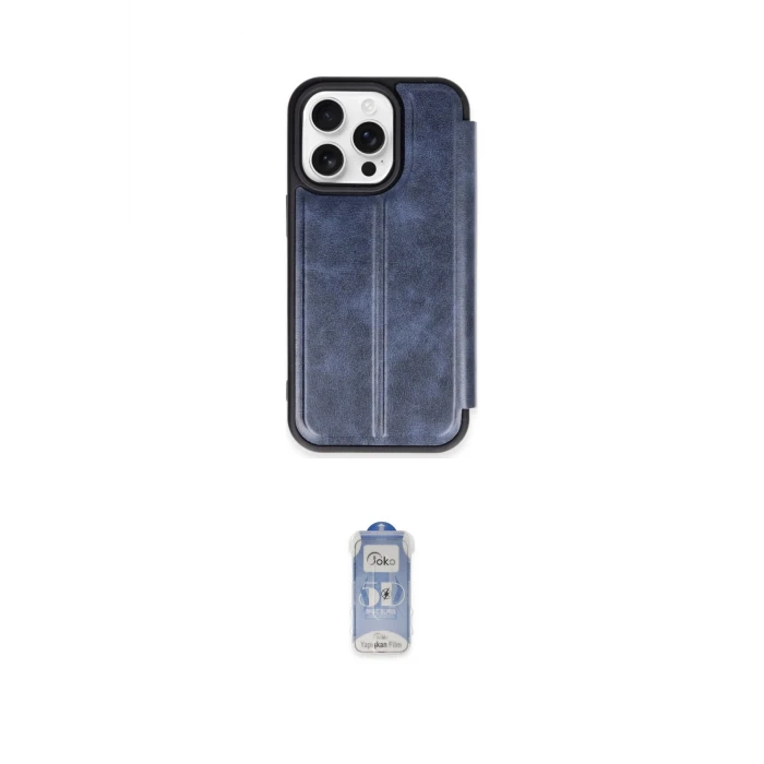 ieg™ iPhone 15 Pro Max Kılıf Zirve Yansıma Serisi - Siyah Joko Magic 5D Cam