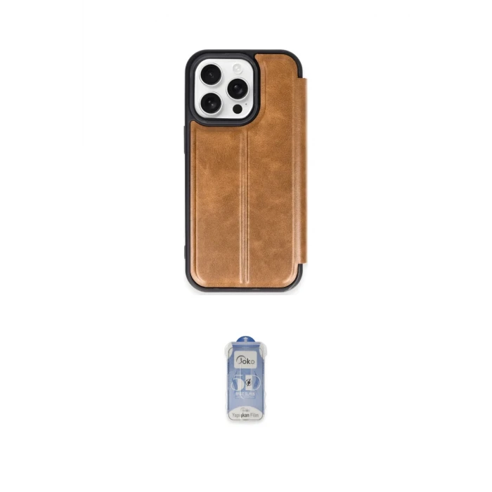 ieg™ iPhone 15 Pro Max Kılıf Zirve Yansıma Serisi - Siyah Joko Magic 5D Cam