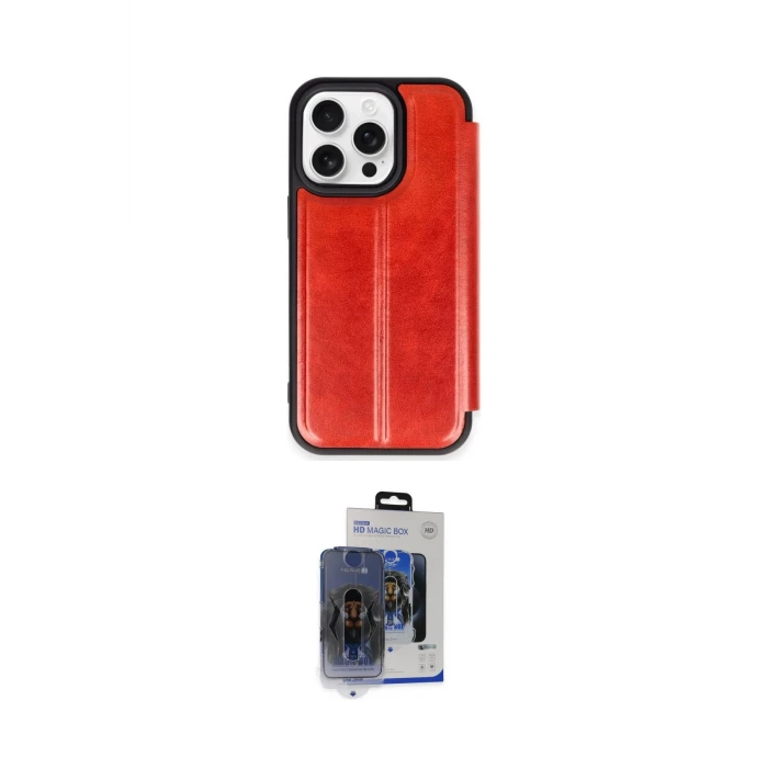 ieg™ iPhone 15 Pro Max Kılıf Zirve Yansıma Serisi - Siyah Vanessa Magic Cam