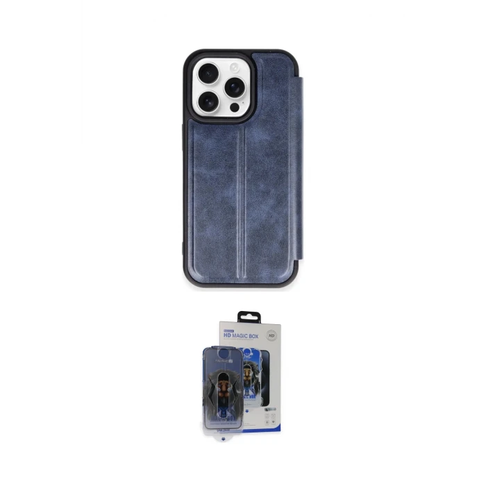 ieg™ iPhone 15 Pro Max Kılıf Zirve Yansıma Serisi - Siyah Vanessa Magic Cam