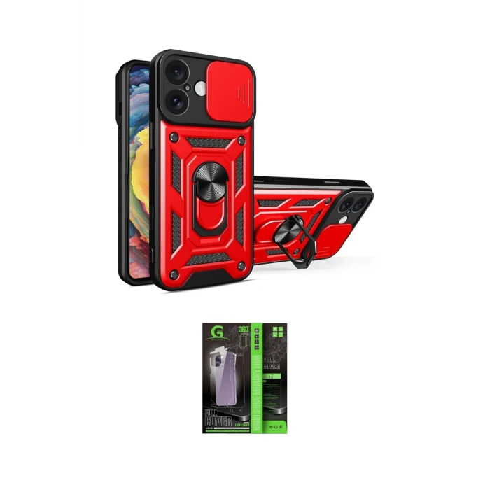 ieg™ iPhone 16 Kılıf Ahenk Klasik - Şeffaf 360 Full Body Arka Koruyucu