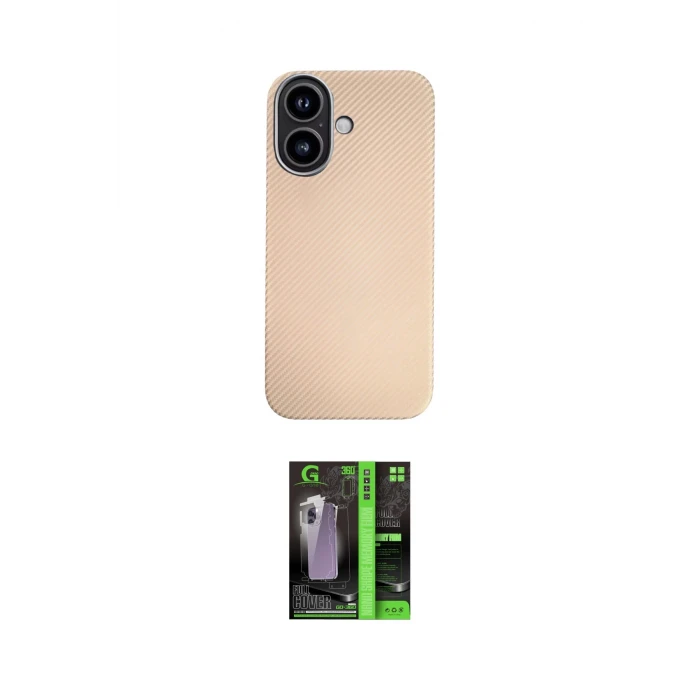 ieg™ iPhone 16 Kılıf Eksen Prime - Şeffaf 360 Full Body Arka Koruyucu