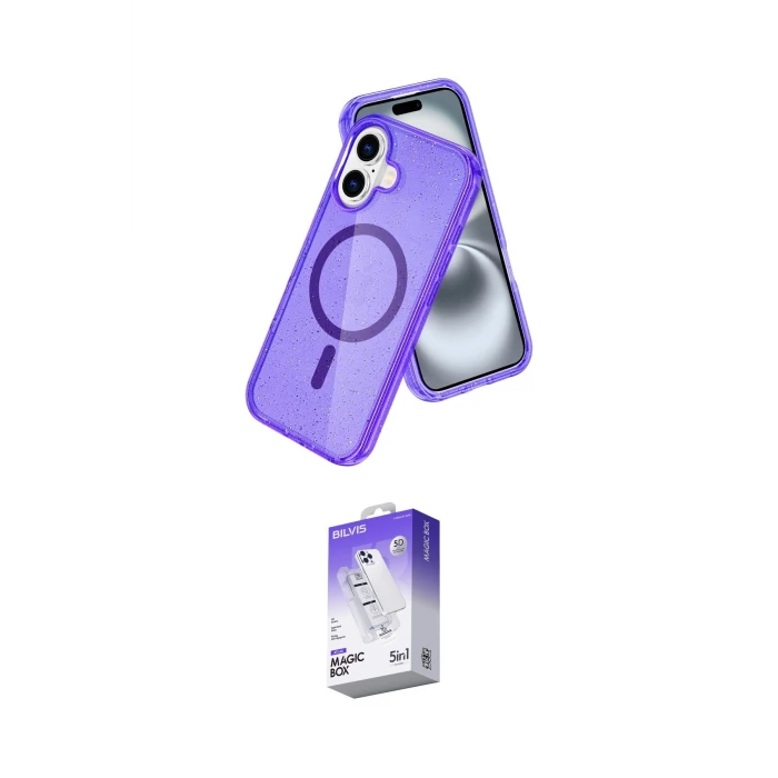 ieg™ iPhone 16 Kılıf Nova Asil Prime - Siyah Bilvis 5in1 3D Magic Cam Ekran Koruyucu