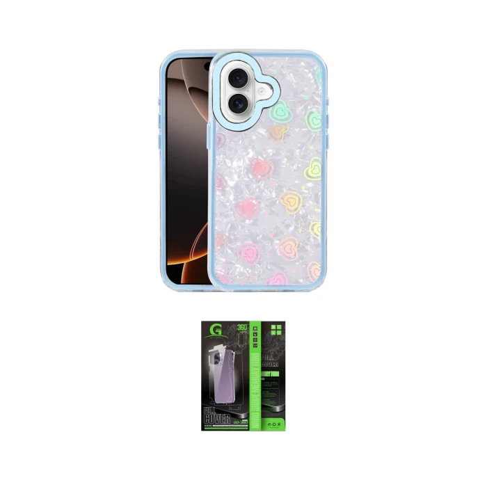 ieg™ iPhone 16 Kılıf Odak Prime - Şeffaf 360 Full Body Arka Koruyucu