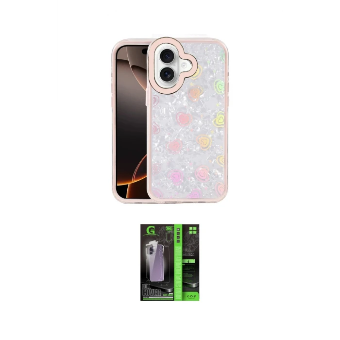 ieg™ iPhone 16 Kılıf Odak Prime - Şeffaf 360 Full Body Arka Koruyucu