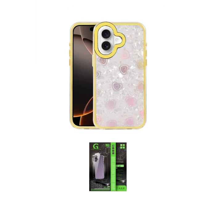 ieg™ iPhone 16 Kılıf Odak Prime - Şeffaf 360 Full Body Arka Koruyucu