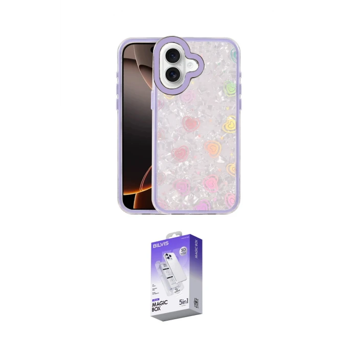 ieg™ iPhone 16 Kılıf Odak Prime - Siyah Bilvis 5in1 3D Magic Cam Ekran Koruyucu