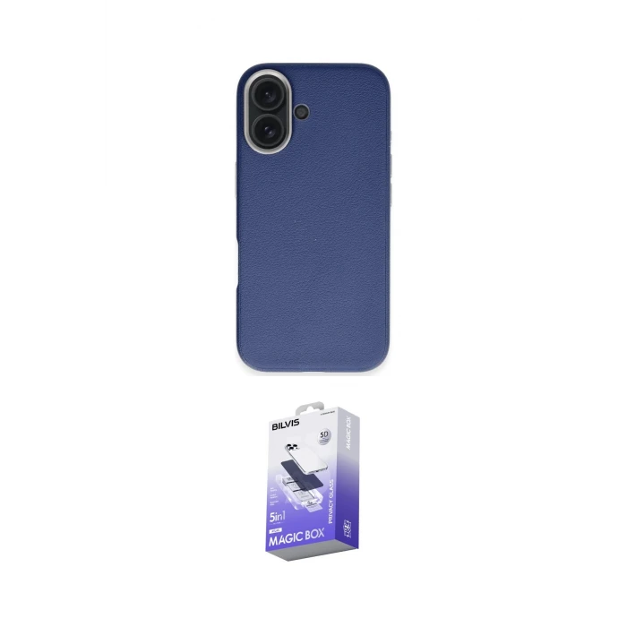 ieg™ iPhone 16 Kılıf Zirve Modern Prime - Siyah Bilvis 5in1 5D Magic Hayalet Cam Ekran Koruyucu