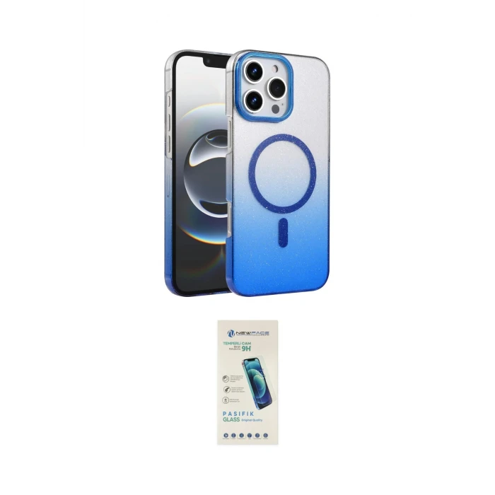 ieg™ iPhone 16 Pro Kılıf Ahenk Doku Özel Seri - Şeffaf Pasifik Cam Ekran Koruyucu