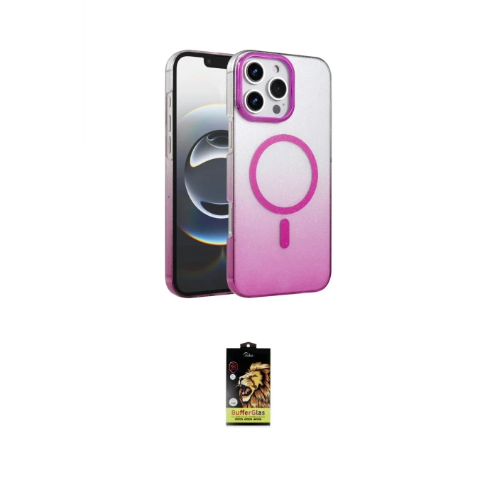 ieg™ iPhone 16 Pro Kılıf Ahenk Doku Özel Seri - Siyah Buffer Cam Ekran Koruyucu