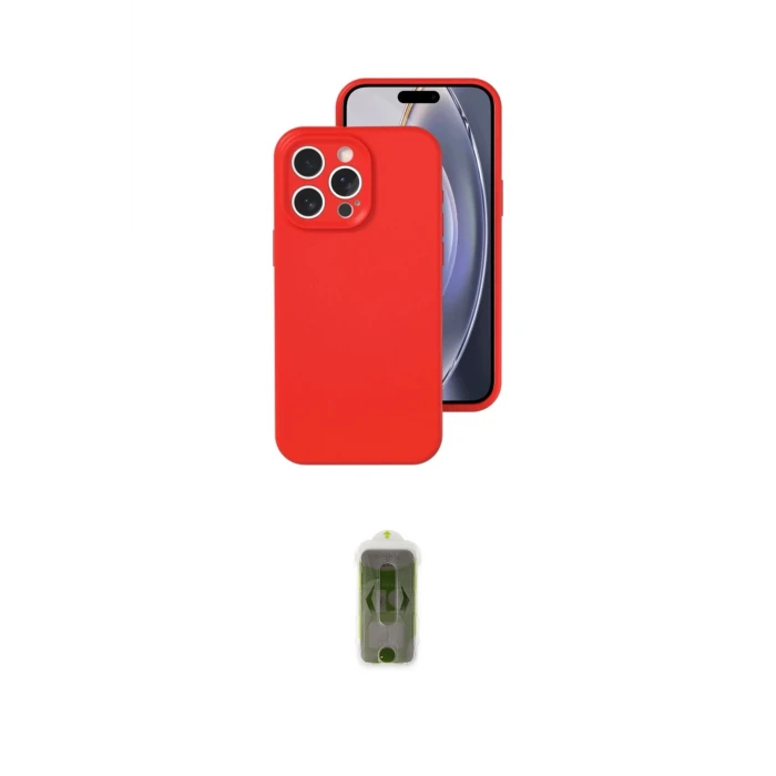 ieg™ iPhone 16 Pro Kılıf Ahenk Serisi - Siyah Joko Magic 5D Hayalet Cam