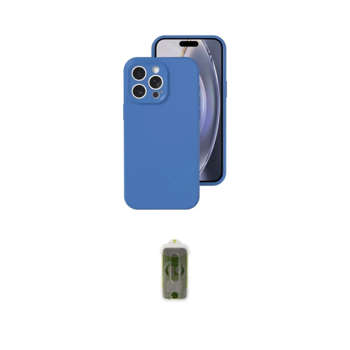 ieg™ iPhone 16 Pro Kılıf Ahenk Serisi - Siyah Joko Magic 5D Hayalet Cam