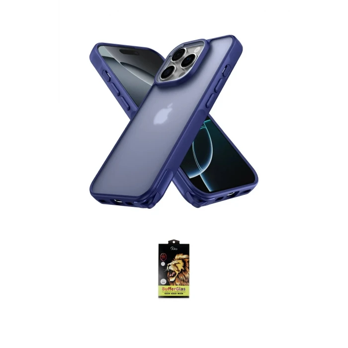 ieg™ iPhone 16 Pro Kılıf Atlas Form - Siyah Buffer Cam Ekran Koruyucu