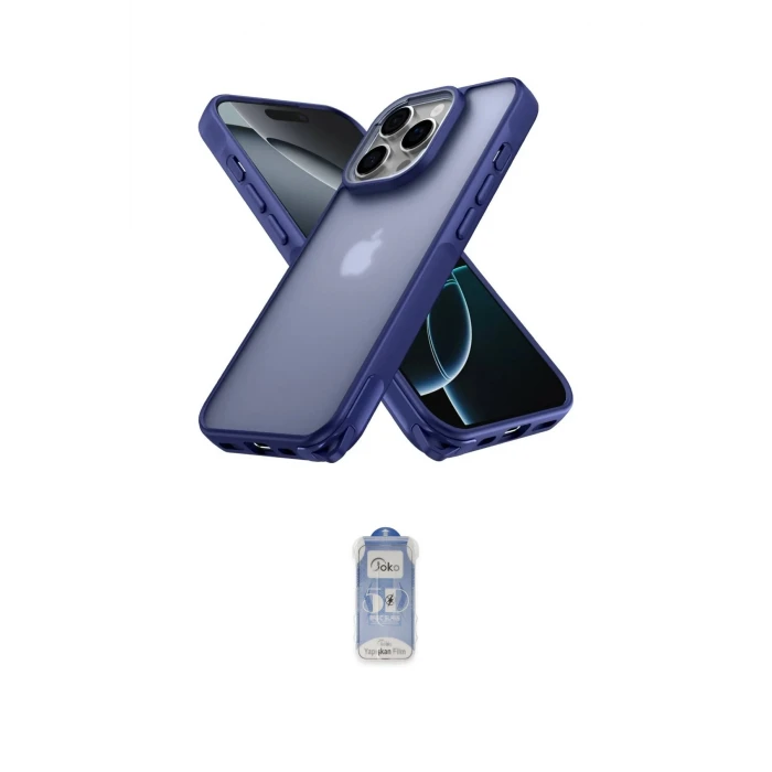 ieg™ iPhone 16 Pro Kılıf Atlas Form - Siyah Joko Magic 5D Cam