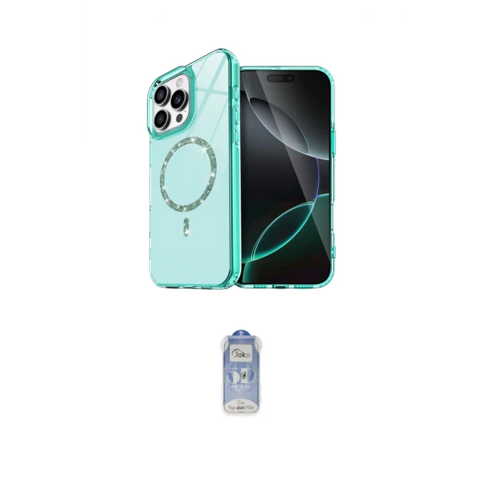 ieg™ iPhone 16 Pro Kılıf Kıvılcım Form Prime - Siyah Joko Magic 5D Cam