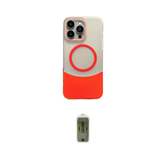 ieg™ iPhone 16 Pro Kılıf Kozmos Form Özel Seri - Siyah Joko Magic 5D Hayalet Cam