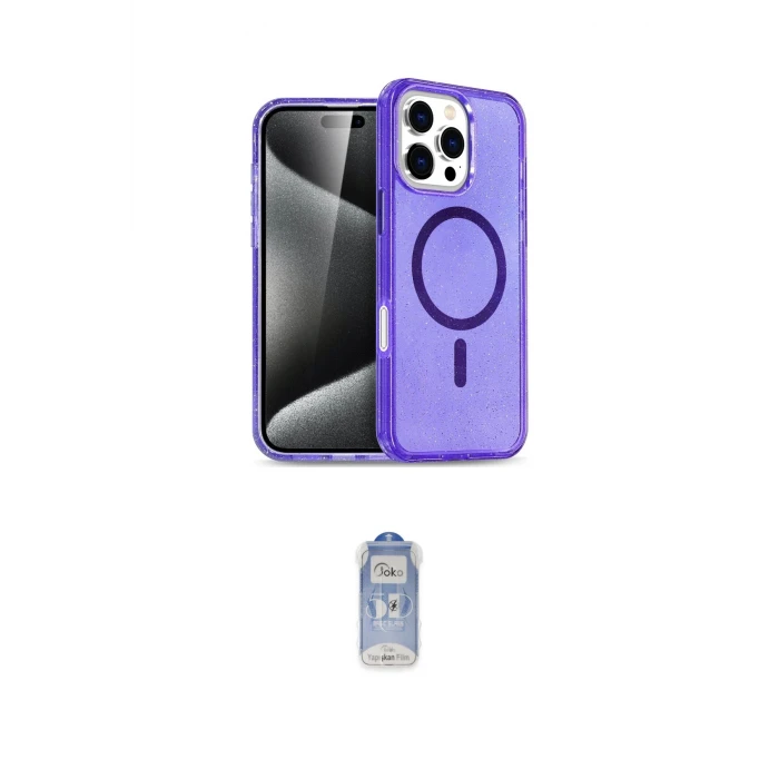 ieg™ iPhone 16 Pro Kılıf Nova Asil Prime - Siyah Joko Magic 5D Cam