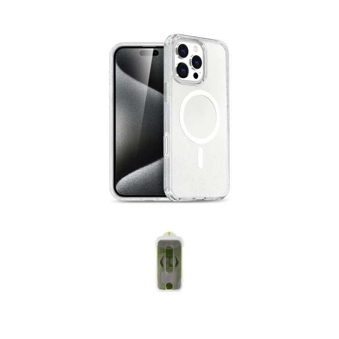ieg™ iPhone 16 Pro Kılıf Nova Asil Prime - Siyah Joko Magic 5D Hayalet Cam