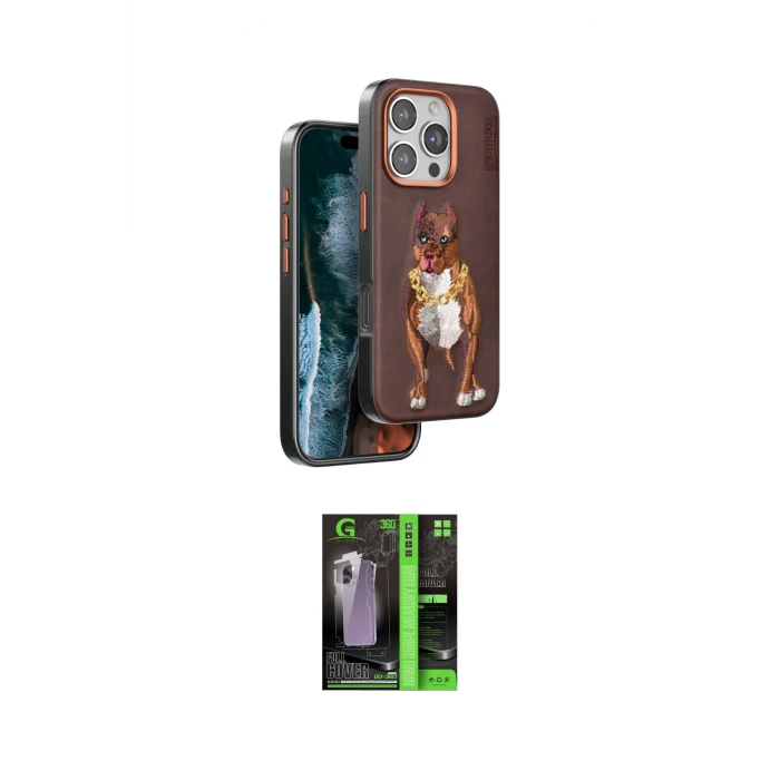 ieg™ iPhone 16 Pro Kılıf Nova Form Koleksiyonu - Şeffaf 360 Full Body Arka Koruyucu