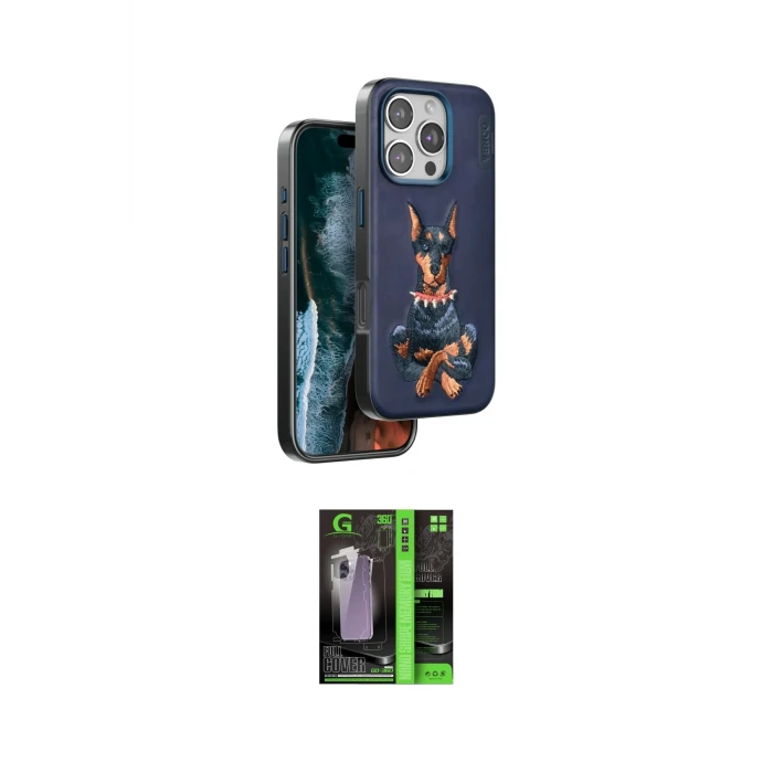 ieg™ iPhone 16 Pro Kılıf Nova Form Koleksiyonu - Şeffaf 360 Full Body Arka Koruyucu