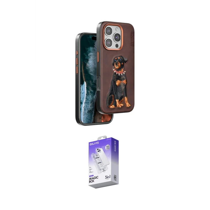 ieg™ iPhone 16 Pro Kılıf Nova Form Koleksiyonu - Siyah Bilvis 5in1 3D Magic Cam Ekran Koruyucu